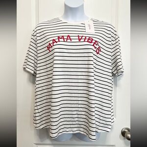 Short Sleeve Graphic Maternity T-Shirt Large - Isabel Maternity